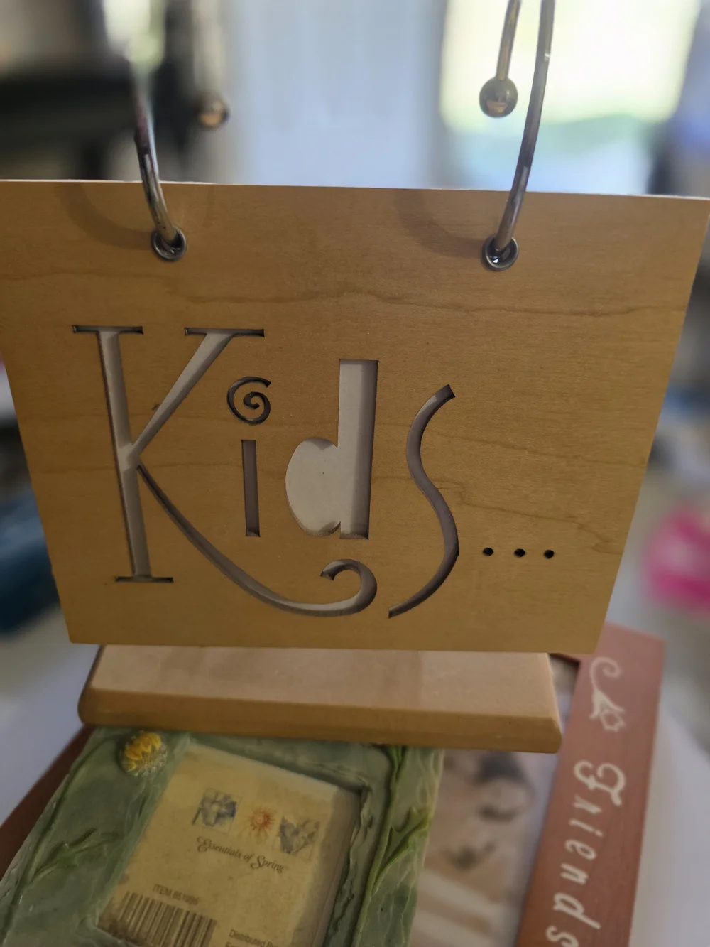 Kids Wooden Photo Holder - Natural Wood